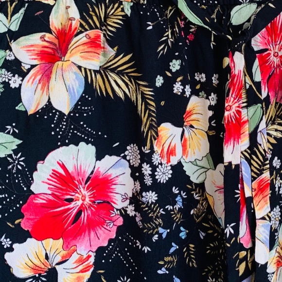 NWT ZARA WOMAN Floral Wide Straight Leg Pants - Picture 8 of 8